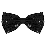 ALLY-MAGIC Glitter Bow Tie for Men - Adjustable Pre-Tied Sequin Bowtie for Weddings,Christmas Parties & Fancy Dress | British Style Formal & Stage Show Accessory Y6WTLPLJ