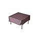 Table in a Bag TC2828RW Square Polyester Gingham Tablecloth, 28-inch by 28-inch, Red and White Checkered Pattern