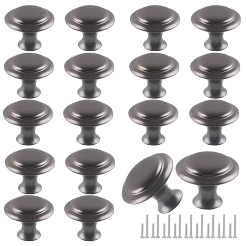 Comparison: Best Gray For Cabinets 2 Romeda 18 Piece Drawer Knobs, 30mm Gray Cabinet Knobs, Dresser & Kitchen Drawer Pulls with Screw