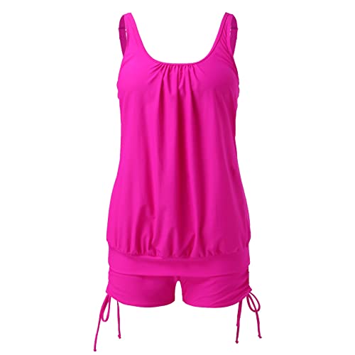Maillot tankini bleu ample idéal pour les vacances à la plage