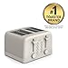 bella 4 Slice Toaster, 6 Setting Shade Control with Reheat & Cancel Buttons, Removable Crumb Tray, Anti Jam & Auto Shutoff, 900 Watt, Oatmilk