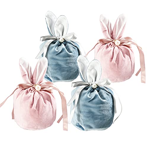 Ostertaschen Hase Zum Befüllen, Osternest Korb Kinder, Ostertasche Mit Ohren, Oster Geschenktüten Osterkörbchen Ostertüten Für Aufbewahrung Ostern Eier Ostergeschenke Süssigkeit Plätzchen, Nachhaltig Cover