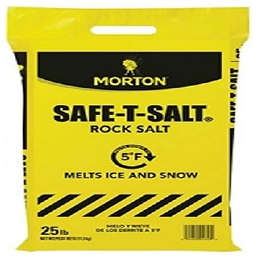 Morton Safe-T-Salt Rock Salt 25.0 LB For Snow And Ice Removal