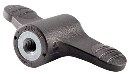 Kipp GK-75 Threaded Insert Thermoplastic Wing Knob 1.97mm Diameter, M6x1.00 thds.