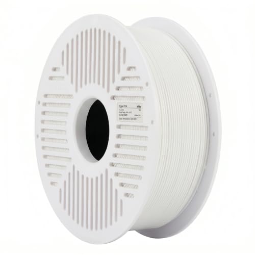 Image of Creality PLA Filament with Reusable Spool 1KG, 1.75mm PLA 3D Printing Filament 2.2lbs High Dimensional Accuracy, Easy Installation Detachable Spool, Fits for Most 3D Printers, White