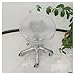 WDNMDY Beauty Hocker Friseurstuhl Transparenter Acryl-Barhocker Rollender Zahnarzthocker Swivel Salon Chais für Tattoo Spa Maniküre Zahnarztpraxis