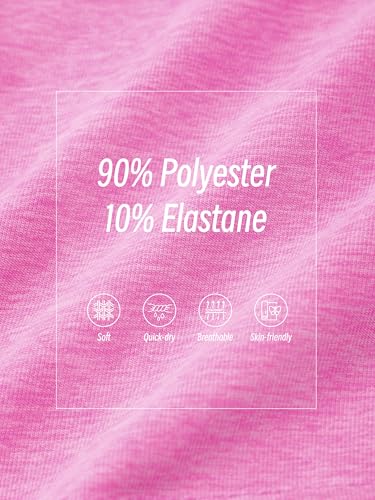 QWE 5 Pack Girls Shorts Athletic Soccer Running Performance Active Dry-Fit Sports Basketball Shorts with Drawstring Pocket2