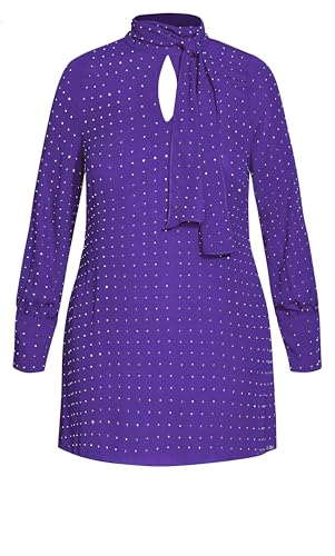 Image of City Chic Plus Size Shirt - Nailhead Tunic