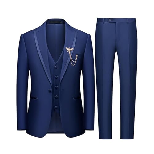 Costume 3 pièces slim fit pour homme élégant et moderne