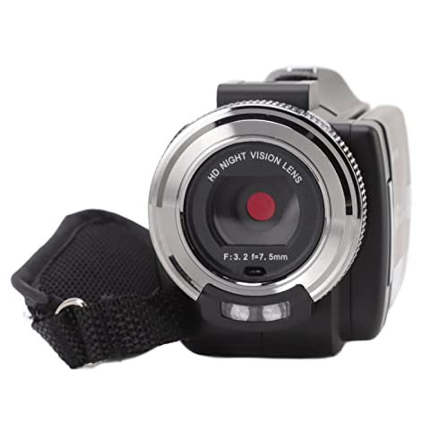 EXCLUZO HDV V12 HD 1080P Camcorder Recorder, Electronic Image Stabilization 30MP 3 Inch LCD Screen Camcorder for Photography (EU Plug) EXCLUZO HDV V12 HD 1080P Camcorder Recorder, Electronic Image Stabilization 30MP 3 Inch LCD Screen Camcorder for Photography (EU Plug)