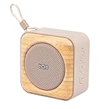 House of Marley Roots Bluetooth Speaker, Portable Wireless, IP67 Waterproof, 10-Hour Playtime, Quick Charge, Party Pair, Bottle Opener, Eco-Friendly, Bamboo Accent (Cream) Great Stocking Stuffer Gift
