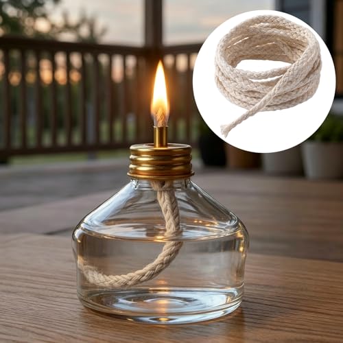 Mecha de algodón trenzado beige 4 mm x 10 m para velas miniatura 4