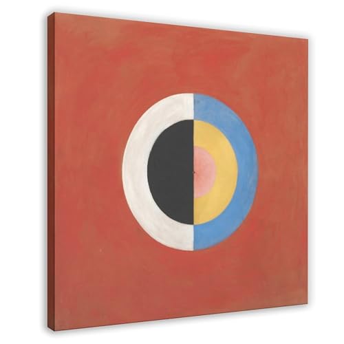 Toile Hilma Af Klint Le Cygne 17 - Décoration murale salon 50x50 cm