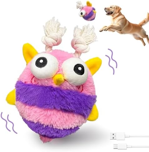 GUKCO Moving Dog Toys – Rechargeable Interactive Dog Squeaky Toy ...