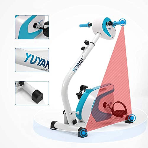 Image of Electric Rehabilitation Exercise Bike Machine, Bike Magnetic Control Home Ultra-Quiet Weight Loss Fitness Equipment Exercise Bike for Hand Arm Knee Leg Mini Cycling (Col