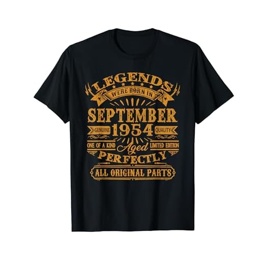 Las Leyendas Nacen En Septiembre 1954 Regalo Hombre 70 Años Camiseta