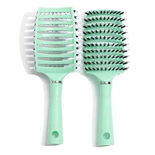 プロフェッショナル中空ヘアブラシ毛もつれ解消ヘアブラシマッサージ頭皮スタイリングツール女性男性ストレートカーリーウェイビードライウェット太い細い髪