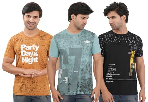 Image of SHAUN Men T-Shirt(104MTC3 $P Pack of 3)