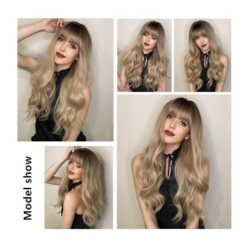 Perruque cheveux humains solution volume pour cheveux longs bouclés bruns - 5
