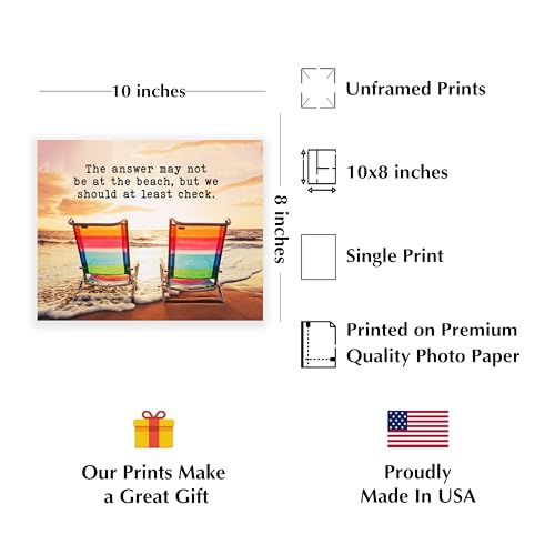 Answer-May-Not-Be-At-Beach-Inspirational-Ocean-Themed-Wall-Art-Decor-Funny-Beach-Life-Sand-Sea-Picture-Print-Coastal-Decor-for-Home-Decor-Office-Decor-Beach-House-Decor-Unframed-10×8 Answer May Not Be At Beach Inspirational Ocean Themed Wall Art Decor Funny Beach Life Sand Sea Picture Print Coastal Decor for Home Decor Office Decor Beach House Decor Unframed 10×8