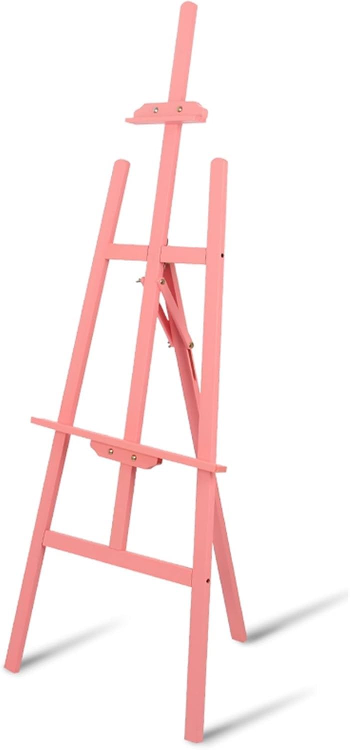 CWCQGH Adjustable Wooden A-Frame Easel Portable & Foldable Art Display Stand for Painting Sketching & Showcasing – Lightweight 150cm Presentation Easel (E 150CM)