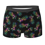 Wizfuyq Colorful Pineapples Men's Trunks Underwear Moisture-Wicking Breathable Stretch Leggings Briefs M