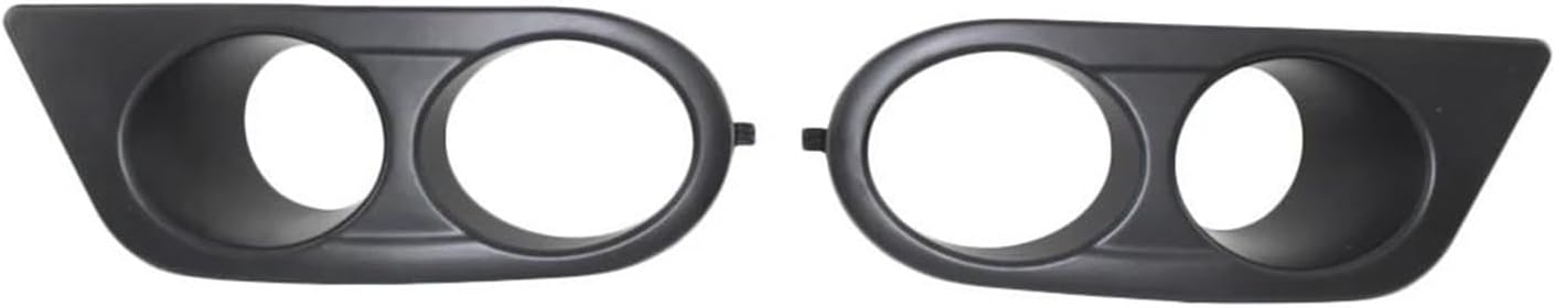 For E46 M3 2pcs Car Front Fog Lights Cover Trims Black 51112695255 51112695256