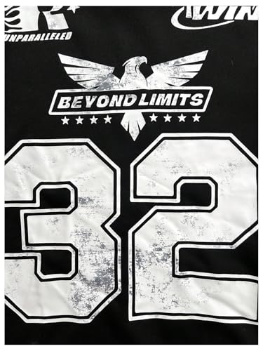 WDIRARA Boy's Jersey Shirts Number Graphic Sweatshirt Crew Neck Long Sleeve Pullovers Streetwear Top3