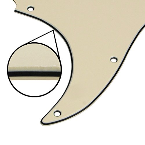 FLEOR SSS Style Pickguard pour guitare Stratocaster pour gaucher avec couvercles de micro 48/50/52 mm 2T1V et embouts… - Les Beatles, Paul McCartney, John Lennon, RIngo Starr, George Harrison FLEOR SSS Style Pickguard pour guitare Stratocaster pour gaucher avec couvercles de micro 48/50/52 mm 2T1V et embouts… – Image 5