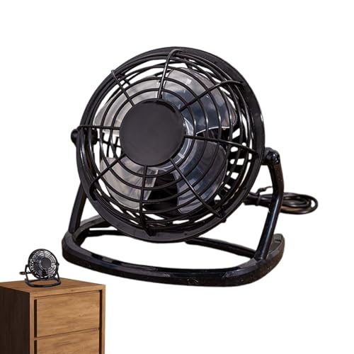 Genérico Ventilador De Mesa Portátil, Mini Ventilador Personal, USB Pequeño, De Escritorio De 4 Pulgadas, Enfriamiento De Escritorio Tranquilo, Eléctrico De Enfriamiento Aire
