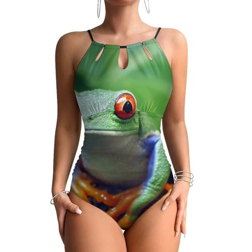 Monokini vert grenouille pour rayonner au soleil et savourer vos moments de détente