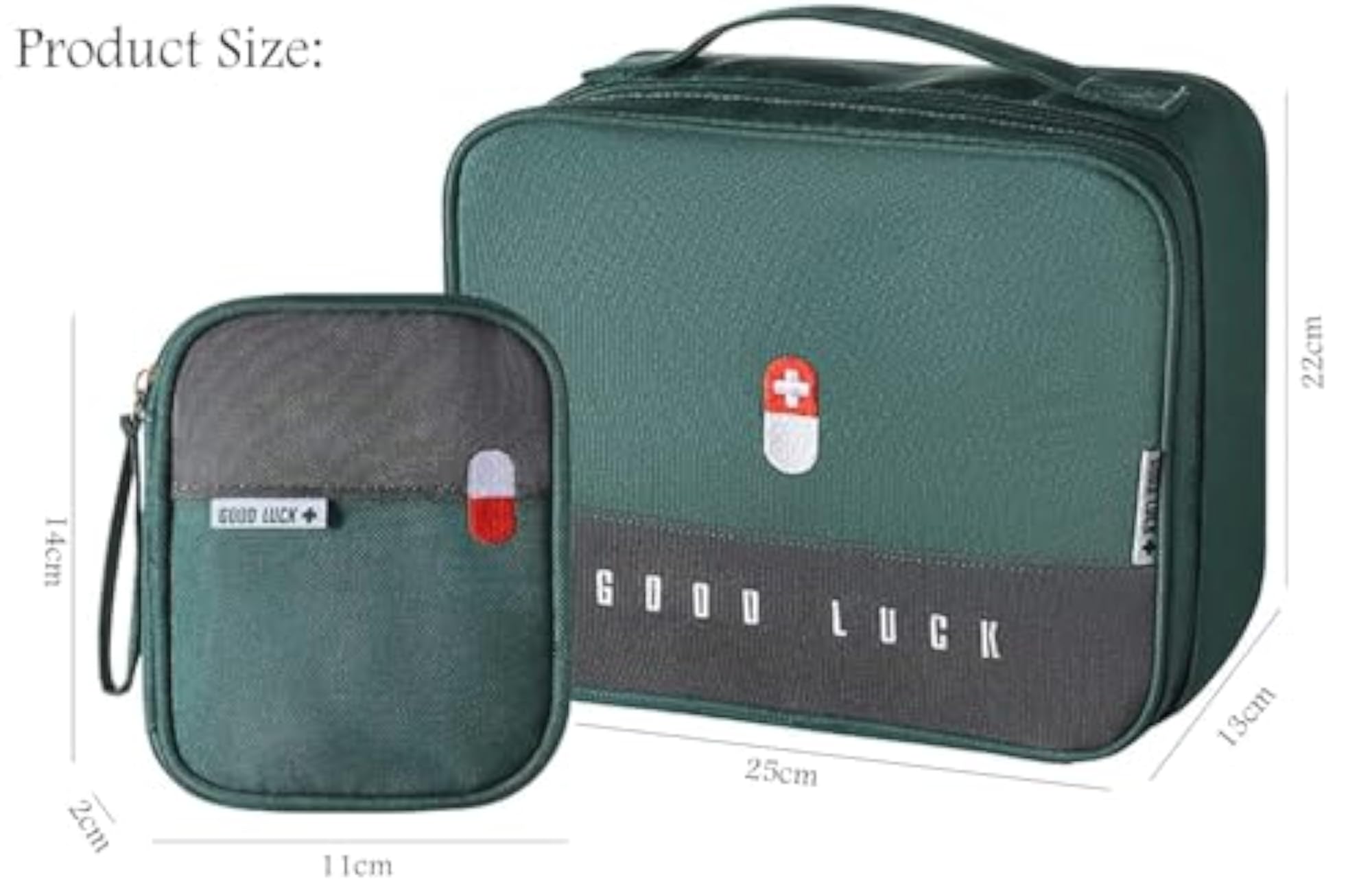 Polyester Portable First Aid Empty Kit Pouch Emergency Survival Bag