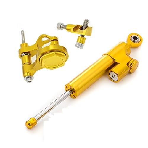 Motorrad CNC Einstellbare Lenkungsdämpfer & Halterung Montagesatz Für YZF R6 (not Race) 2006-2018, YZF R1 2006-2016