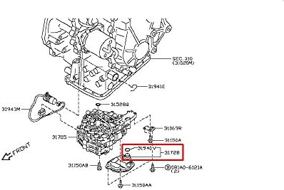 Nissan 31728-1XZ0D, Auto Trans Filter