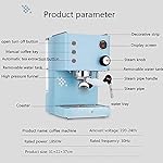 QJRGUY Semi Automatic Espresso Fresh Tea 2in1 Coffee Machine, 1850W High- Instant Boiler, Smart Thermostat, Stainless Steel, Blue - Image 4