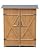 Garveelife Shed Outdoor Storage Cabinet, Wooden Garden Sheds, Outside Tool Organizer with Waterproof Roof, Shelves and Lockable Door for Patio Hallway and Backyard (Natural, 48.8"x15"x63.8")