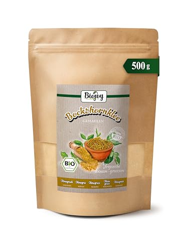 Biojoy Fenugrec en poudre BIO (500 g), Graines de Fenugrec moulues (Trigonella foenum-graecum)