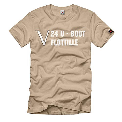 T-shirt Marine 24 Uboot Flottille type 2 Karl Friedrisch Eckernförde sable L