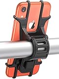 Robuste et sûr : fabriqué en silicone de haute qualité, il est plus souple et robuste que l'ancienne version, ce qui absorbe tous les impacts et évite de rayer la surface du téléphone. Les bandes élastiques en silicone attachent fermement votre téléphone à la moto, même sur une route cahoteuse.