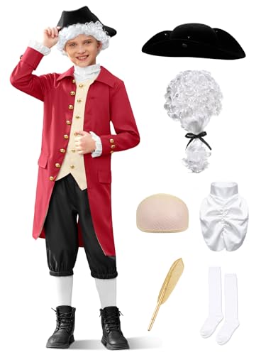 Disfraz Colonial para Niños 6 Años 8 Piezas miniatura 1
