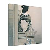 絵画 フレーム装飾画 益田玉城 現代隅田川風景 キャンバスアート アートパネル 壁画 壁掛け 絵 モダンアート 版画 壁飾り 世界の名画 ポスター 40x40cm