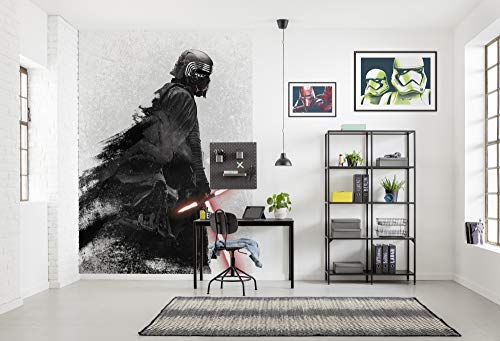 Komar Dx4-074 - Carta Da Parati Fotografica In Tessuto Non Tessuto, Motivo Star Wars Kylo Vader Shadow | Dimensioni: 200 X 280 Cm (Larghezza X Altezza