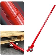 Kunovo Steel Thickened Pry Lever Bar, Heavy Duty Wheeled Prylever Bar Lifting Crowbar for Equipment Handling, Great Hand Tool with 4 Industrial Bearings10T/22000lb, 58741