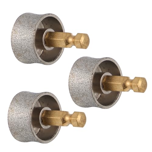 YARNOW 3個 ペット用電動ネイルグラインダー 超微粒子研磨で爪を傷けず 交換用研磨ヘッド付きで簡単装着 犬用爪やすりとして実用的なグル