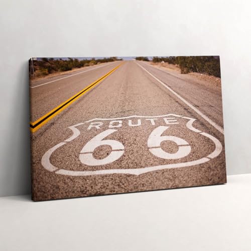 Tableau sur toile 60x40cm de la Route 66 pour déco murale