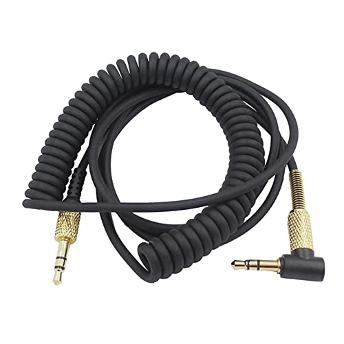 KeepRock Câble de Remplacement mâle à mâle 3,5 mm Moniteur pour Marshall/Major II 2/Major III 3/Mid BT - Accessoires Audio pour câble auxiliaire stéréo avec contrôle du Volume Cover