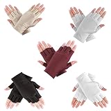5 Paar Damen Fingerlose Handschuhe UV Schutz Handschuhe Nägel Sommer Outdoor Sonnenschutz Fahrhandschuhe Nail Art Schutzhandschuhe Für Radfahren Fahren Angeln Fitness