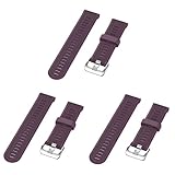 Mikikit 3 Stk Reloj Para Hombre Inteligente Vorläufer 945 Bänder 20mm Herren Smartwatch Vorläufer 945 Uhrenarmbänder Ersatz Uhrenarmband Herrenuhren Mann Violett Komponente Intelligent