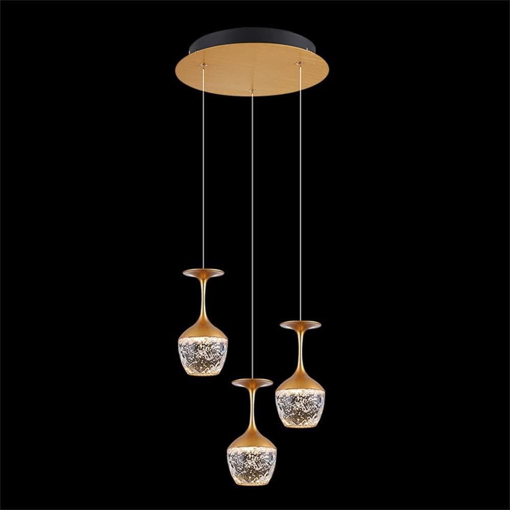 Suspension LED cristal de luxe lustre moderne haut de gamme salle à manger