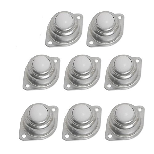 Nylon Ball Transfer Unit KangTeer 8pcs 3/5" Nylon Ball Bearing 28Lbs Table Conveyor Roller Ball Transmission Tool